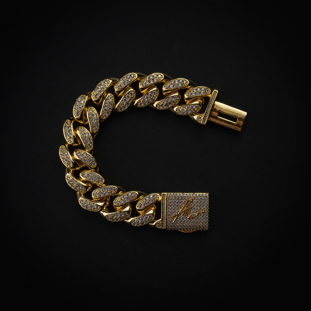19mm Iced Out Cuban Link Armband